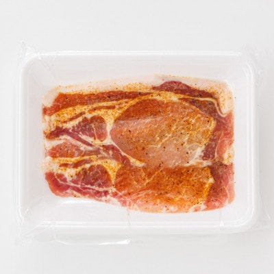 【12/21まで年内発送】北海道産 豚肉 味付き スパイシーポーク(カレー味)50g×4枚【配送不可地域：離島】