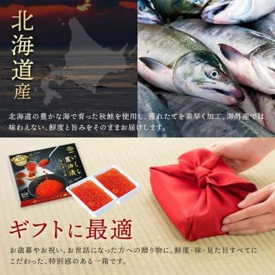 【毎月定期便】いくら醤油漬け 500g(250g×2パック)×1箱 ＜北海道産の鮭卵＞全4回【配送不可地域：離島】