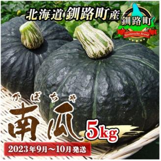 [北海道 釧路町産] 南瓜(かぼちゃ)5kg [2023年9月〜10月発送]