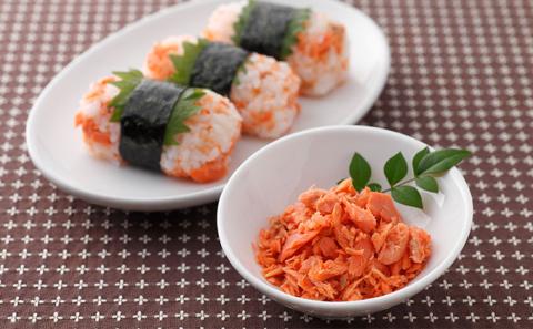 鮭フレーク 無添加 無着色 紅鮭 焼ほぐし身 80g×12瓶 (合計960g)  鮭 ほぐし 鮭フレーク