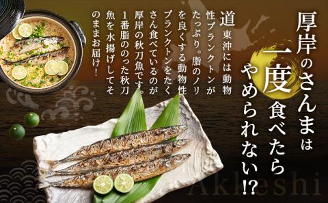先行予約 産地直送 北海道 厚岸産 刺身用 鮮さんま 2kg（16～20尾） サンマ 秋刀魚 さんま 鮮魚 魚介類 海産 生さんま