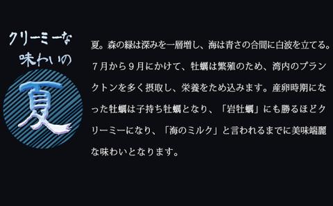 定期便 4回 季節によって味が違う！春夏秋冬「 牡蠣 」 【配送不可：沖縄・離島】