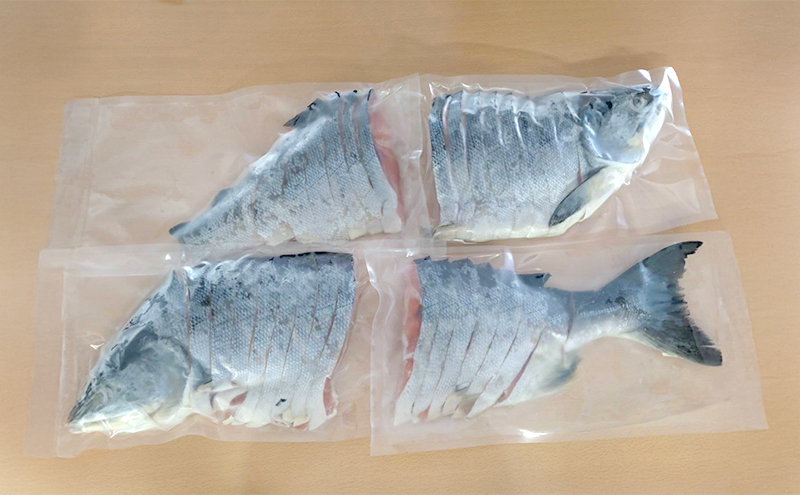北海道産 秋鮭 山漬け 姿切身  約2.6kg （650g×4パック） [ 鮭 さけ 焼き魚 魚 魚介類 サケ ]