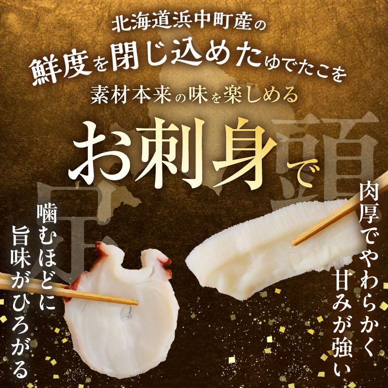 【浜中町産】たこ刺身スライス(足・ボッチ入り)150g×3パック_230107