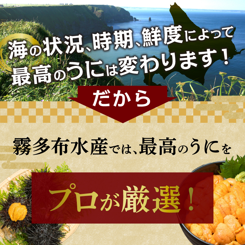 ≪プロ厳選≫最高級折うに(極)計1000g うに ウニ 雲丹 折うに 海鮮 海産物 北海道 浜中町 ふるさと納税 人気_H0014-010