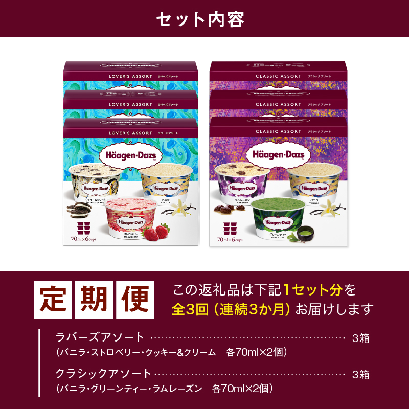 ＜全3回・連続＞お試し定期便！アソートボックス セット アイス スイーツ デザート_H0026-023-n