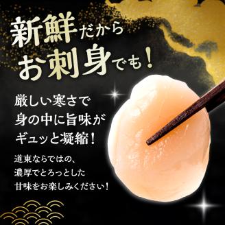 北海道産 ほたて貝柱(中)　計500g_H0001-121