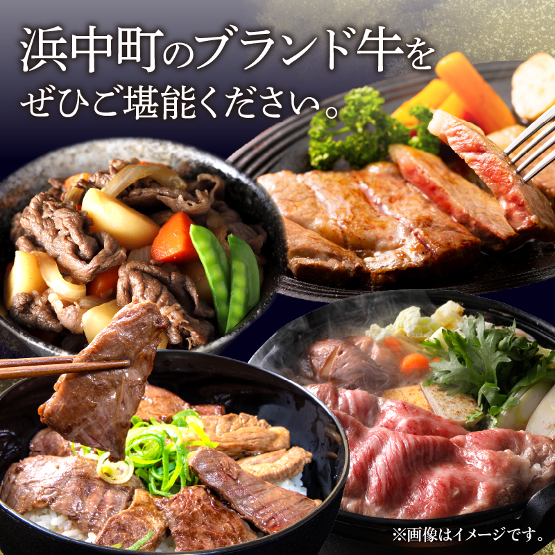 ＜全4回・連続＞浜中牛づくし定期便（焼肉・ステーキ・すき焼き・切り落とし）_H0019-008