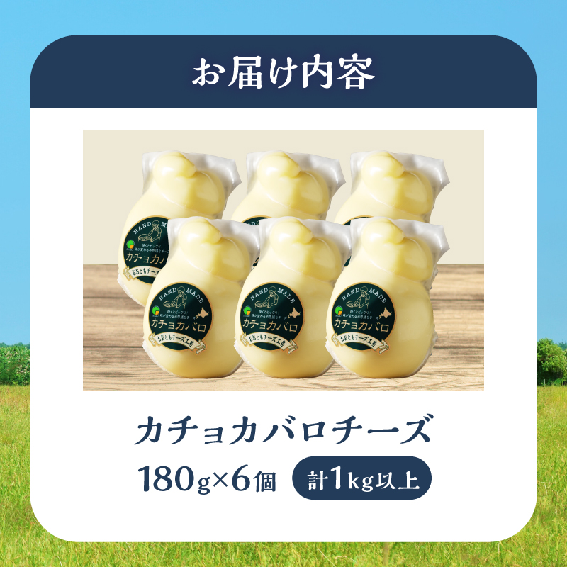 【おおともチーズ工房】《満腹セット!!》カチョカバロチーズ180g×6個_H0003-034