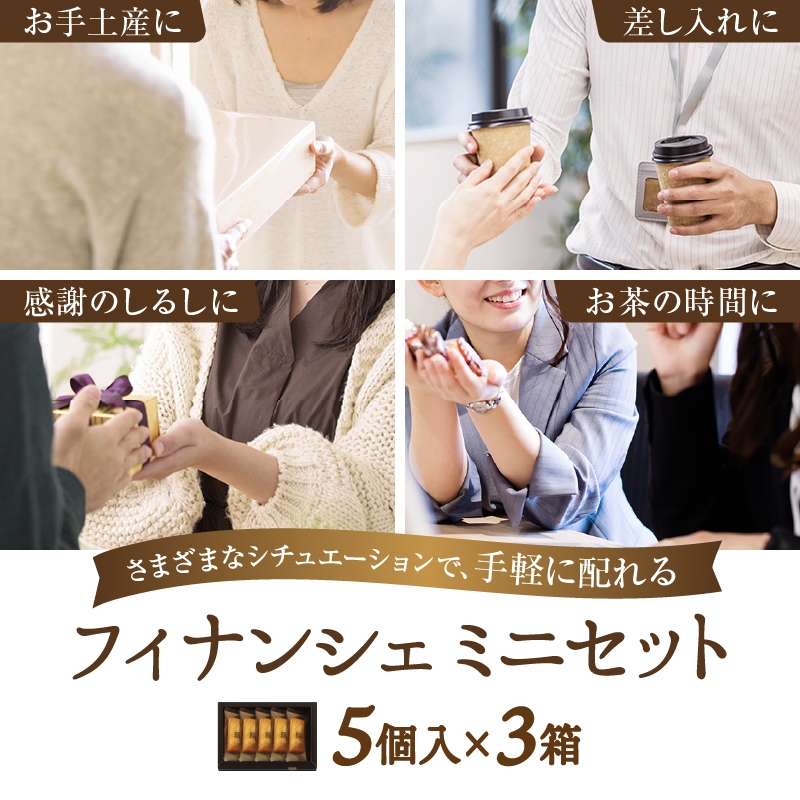 【着日指定できます!!】アンリ・シャルパンティエ『フィナンシェミニセット(5個入×3箱)』_H0030-013
