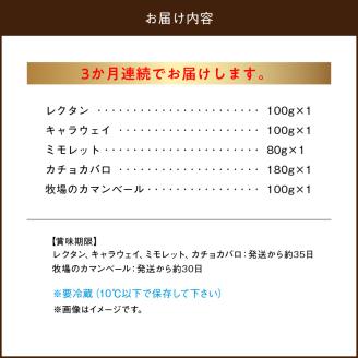 ＜全3回定期便・連続＞【おおともチーズ工房】厳選ナチュラルチーズ5種詰め合わせセット_H0003-003