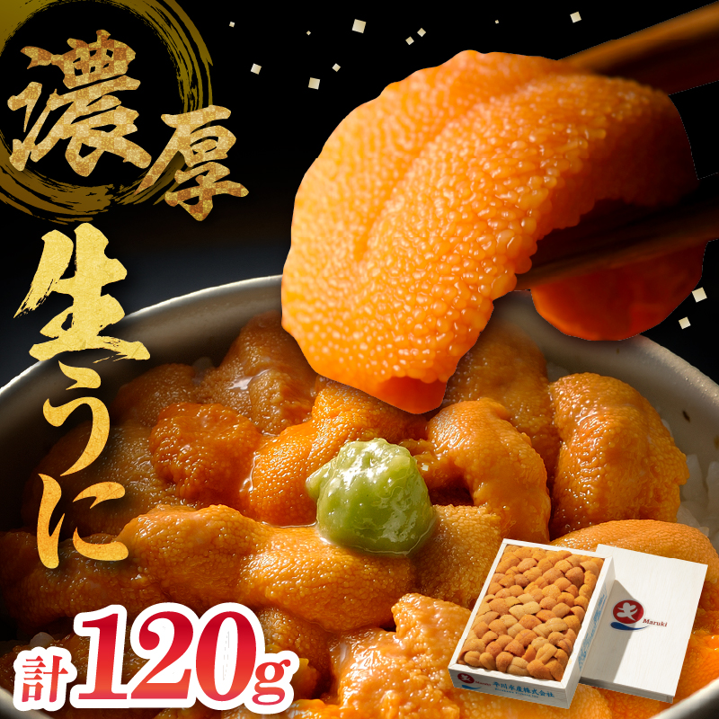 ≪氷温熟成≫生折うに(天然バフンウニ)　120g×1枚_110504
