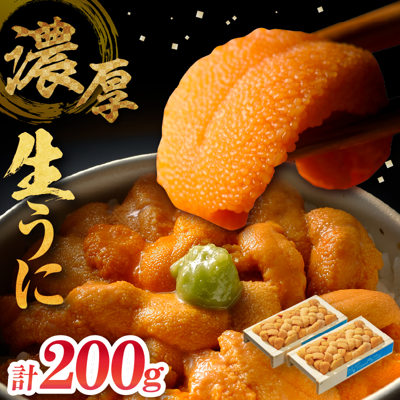 ≪氷温熟成≫生折うに(天然バフンウニ)　100g×2枚_111004