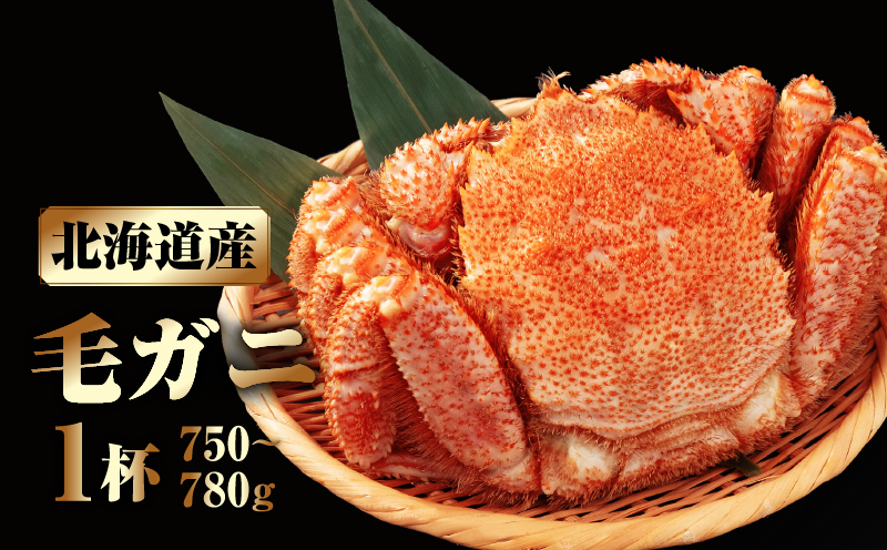 北海道産 毛ガニ1杯(750～780g)_H0001-130