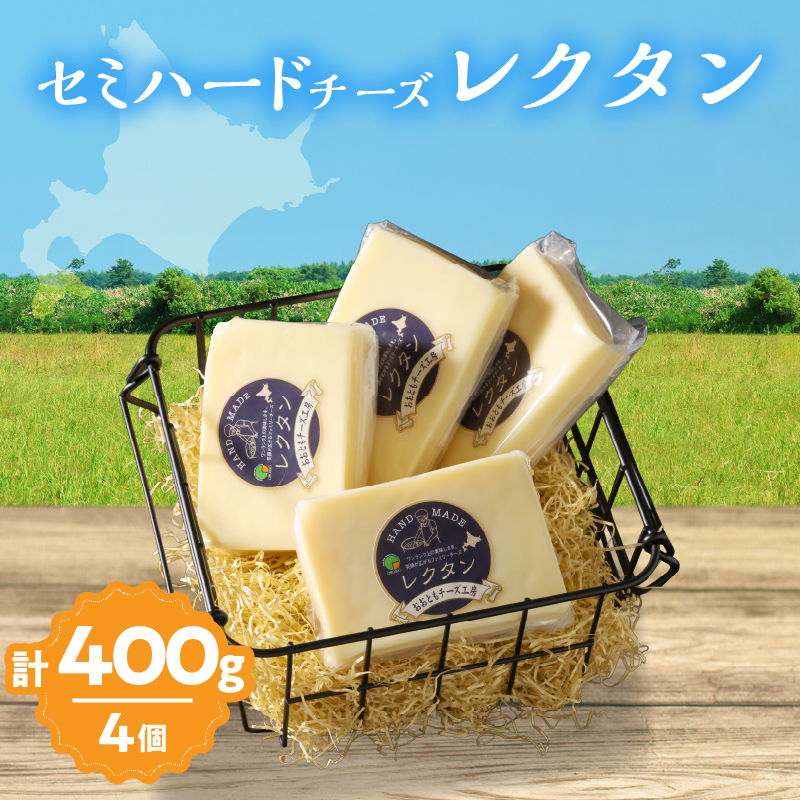 【おおともチーズ工房】《創業時からの看板メニュー》セミハードチーズ「レクタン」4個_H0003-022