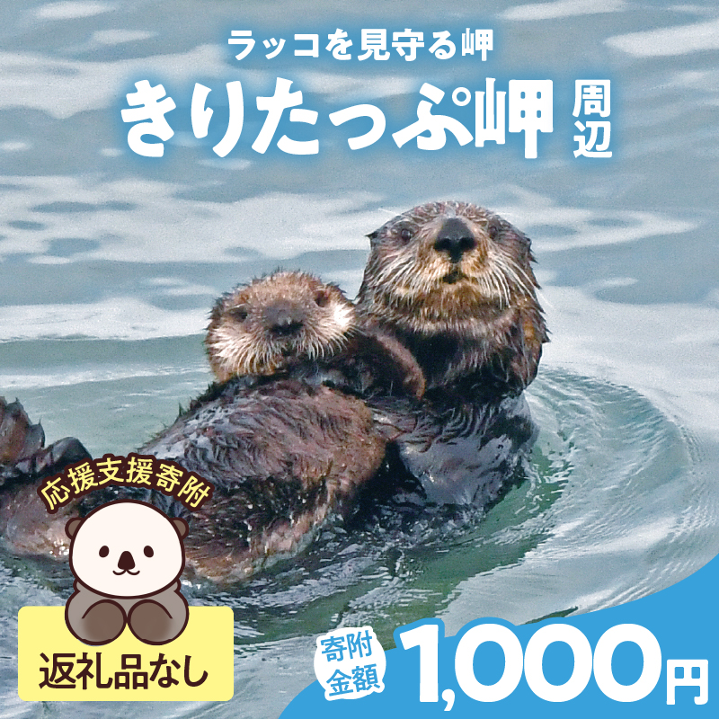 ラッコを見守る岬「きりたっぷ岬」周辺の環境整備　1000円分 返礼品なし_H0028-007