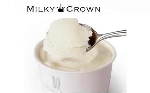 【3カ月 定期便】 ミルキークラウン プレミアムアイスクリーム（バニラ）90ml×10個