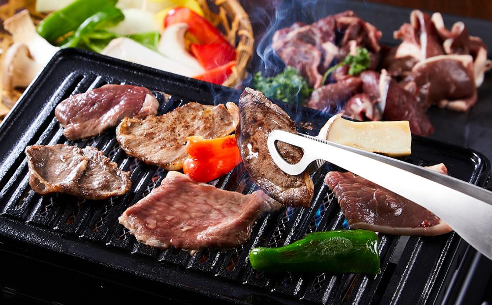 エゾ鹿肉お試しセット（焼き肉用）　外モモ肉200g×2・ロース300g・ヒレ300g　計1kg【 肉 にく 鹿肉 ジビエ BBQ バーベキュー グルメ ヘルシー 高タンパク 標茶町 北海道 】