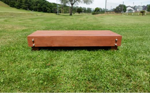 北海道産天然木の踏み台「nukumori」ぬくもり　mini【 天然木 DIY ガーデン お庭 ガーデニング 標茶町 北海道 】