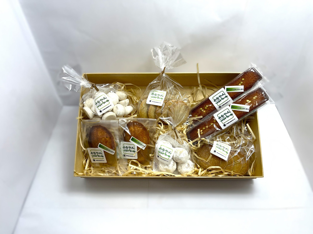 北海道そば粉の焼き菓子8個セット【グルテンフリー,幌加内産そば粉100%マドレーヌ,フロランタン,サブレ,フィナンシェ,メレンゲ】