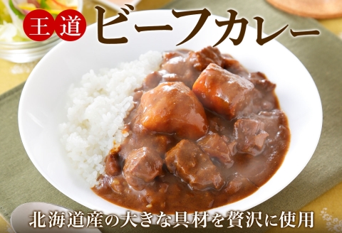 507. ビーフカレー 10個 セット 中辛 牛肉 業務用 レトルトカレー 野菜 備蓄 まとめ買い 北海道 弟子屈町