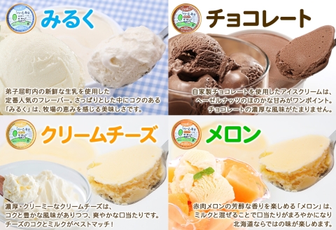 1333.アイスクリーム ジェラート 食べ比べ 8個 アイス A セット 手作り 北海道 弟子屈町