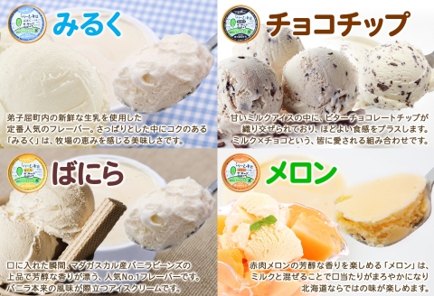 1335.アイスクリーム ジェラート 食べ比べ 8個 アイス 美味しさ 自慢 C セット 手作り 北海道 弟子屈町