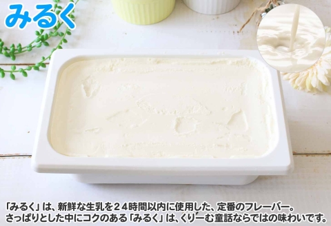 594アイスクリーム みるく ジェラート ミルク 業務用 2リットル 2L アイス 大容量  手作り .北海道 弟子屈町