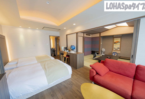 9001.川湯観光ホテル1泊2食付き2名様ご利用（和洋室ロハスパタイプ）