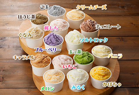 1336.アイスクリーム ジェラート 食べ比べ 15個 アイス A セット 手作り 北海道 弟子屈町