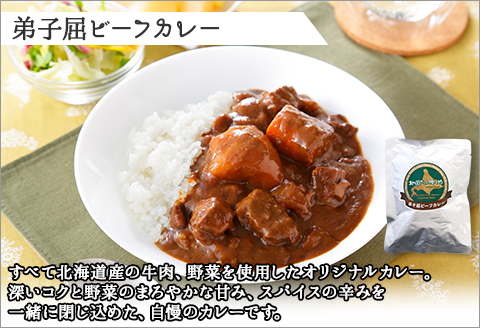 582.ビーフカレー ＆ チキンレッグ スープカレー 食べ比べ 10個 セット 中辛 牛肉 チキン業務用 レトルトカレー 野菜 備蓄 まとめ買い 北海道 弟子屈町