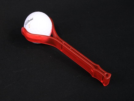 583.ボールピッカー（クリスタルレッド/コードリール付き）