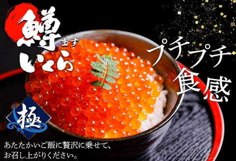 3600. 鱒いくら醤油漬け 計500g 100g×5パック 鱒いくら いくら イクラ 醤油漬け 鱒 マス 魚卵 小分け 海鮮 送料無料 北海道 弟子屈町