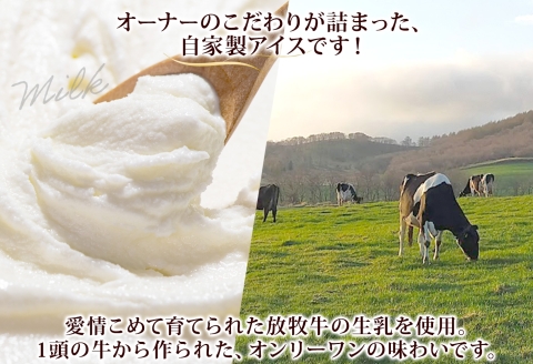 3138. 牧之瀬牧場 自家製 アイスクリーム ミルク 90ml 6個 オリジナル アイス 生乳 牛乳 乳 みるく 牧場 手作り セット おやつ デザート スイーツ 冷凍 送料無料 北海道 弟子屈町