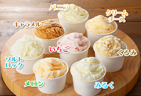 1503. 無地熨斗 くりーむ童話 アイスクリーム ジェラート 詰め合わせ 食べ比べ 8個 Bセット カップ アイス 贈り物 ギフト プレゼント のし 名入れ不可 12000円 北海道 弟子屈町