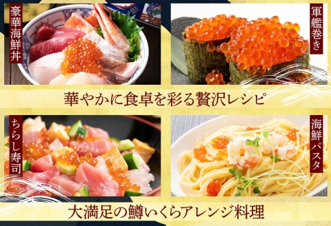 3600. 鱒いくら醤油漬け 計500g 100g×5パック 鱒いくら いくら イクラ 醤油漬け 鱒 マス 魚卵 小分け 海鮮 送料無料 北海道 弟子屈町