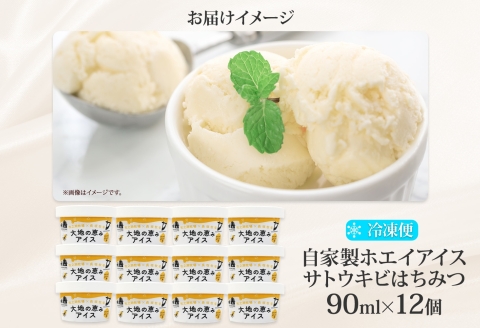 3452. 牧之瀬牧場 自家製ホエイアイス  蜂蜜サトウキビ 12個 アイス 氷菓子 ひんやり アイスクリーム ホエイ 自家製アイス 自家製 さとうきび きび糖 キビ糖 はちみつ 蜂蜜 濃厚 冷凍 スイーツ デザート お取り寄せ 送料無料 北海道 弟子屈町