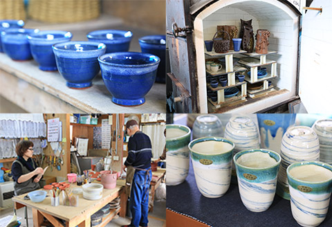 438.職人 手作り 猫 ねこ お玉入れ お玉置き 工芸品 民芸品 陶芸 川湯温泉 北海道 弟子屈町