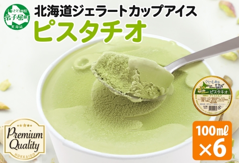 2337. くりーむ童話 カップアイス ピスタチオ 100ml×6個 アイスクリーム アイス スイーツ 牛乳 ミルク 贈り物 gift ギフト プレゼント 詰め合わせ 送料無料 北海道 弟子屈町