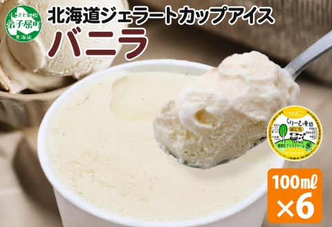 2329. くりーむ童話 カップアイス バニラ 100ml×6個 アイスクリーム アイス スイーツ おやつ 牛乳 ミルク 贈り物 gift ギフト プレゼント 詰め合わせ 送料無料 北海道 弟子屈町