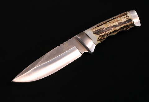 1032.弟子屈町産鹿角柄ナイフ（中）