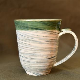 35. 幸せいっぱいの摩周ブルービアカップ1個 ビールカップ 食器 工芸品 民芸品 陶芸 お取り寄せ 川湯温泉 5000円 北海道 弟子屈町