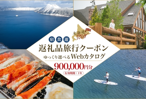 【北海道ツアー】996. 後から選べる旅行Webカタログで使える！ 北海道弟子屈町 旅行クーポン（900,000円分） 旅行券 宿泊券 飲食券 体験サービス券 3000000円