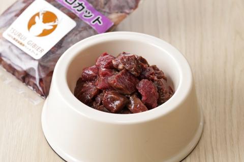 『鶴居ジビエ』無添加ペットフード エゾシカパラパラミンチ&コロコロカット　200g×各5パック