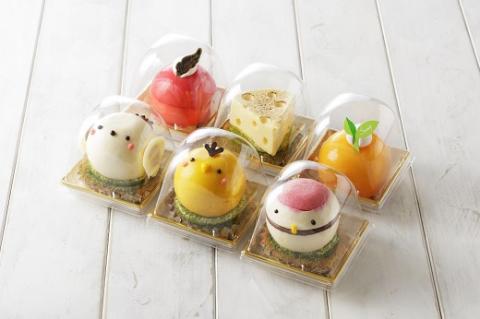 鶴居村のゆるキャラをかわいいケーキにしました!　鶴居村の豊かな自然の中で作られたケーキ5個セット