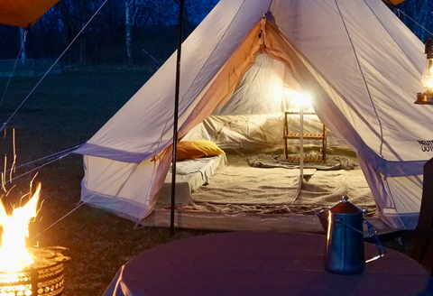 手ぶらでキャンプつるいジンギスカンと朝食セット（1名様）