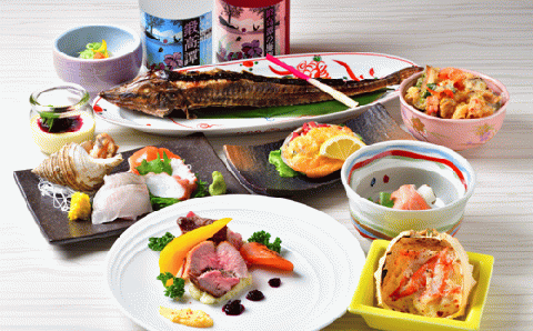 ホテルまつや宿泊券【1泊2食白糠食材コース料理・飲み放題付】_Y057-0060