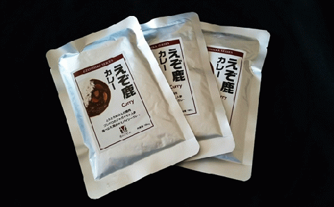 レトルト鹿カレー【180g×6袋】_I010-0502