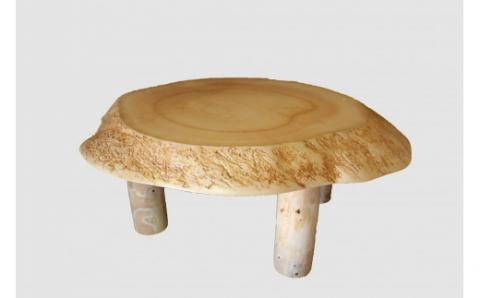 【47】座卓（テーブル）アカエゾマツ・一枚天板【厚さ約22.0cm】_I100-30009272