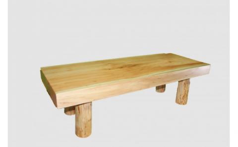 【57】座卓（テーブル）バッコヤナギ・一枚天板【厚さ約8.0cm】_I234-30009282